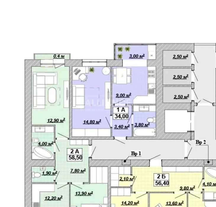 I will sell a 1-room apartment in Knyaginin in a built house for rent