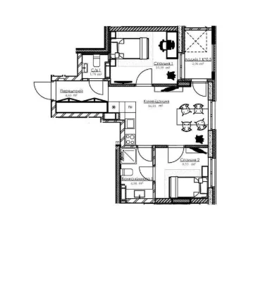 Apartment for sale in Boston Creative House residential complex, 5 min from Pochaina metro station