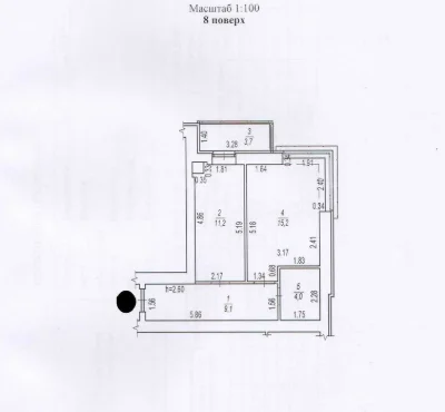 1к квартира 43м2,ГАЗ,СВІТЛО,ВОДА, поверх 8/11,ЖК Європейськи