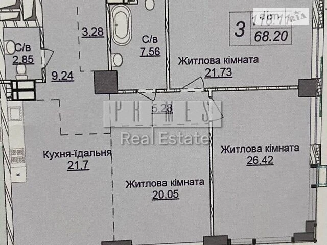 Продаж 3к квартири 118 кв. м на вул. Андрія Верхогляда 26 •