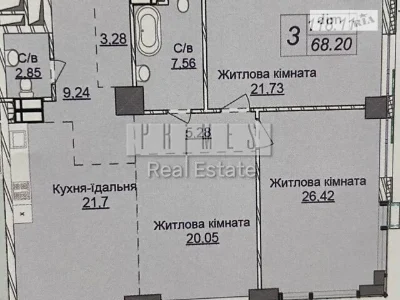 Продаж 3к квартири 118 кв. м на вул. Андрія Верхогляда 26 •