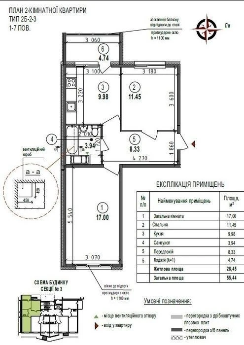 2-room apartment. Residential complex Welcome Home on Stetsenka. Lavina Mall shopping center.