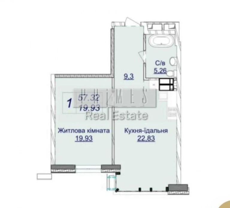 Apartment for sale 57m2 with an incredible view in the residential complex Novopecherskiy