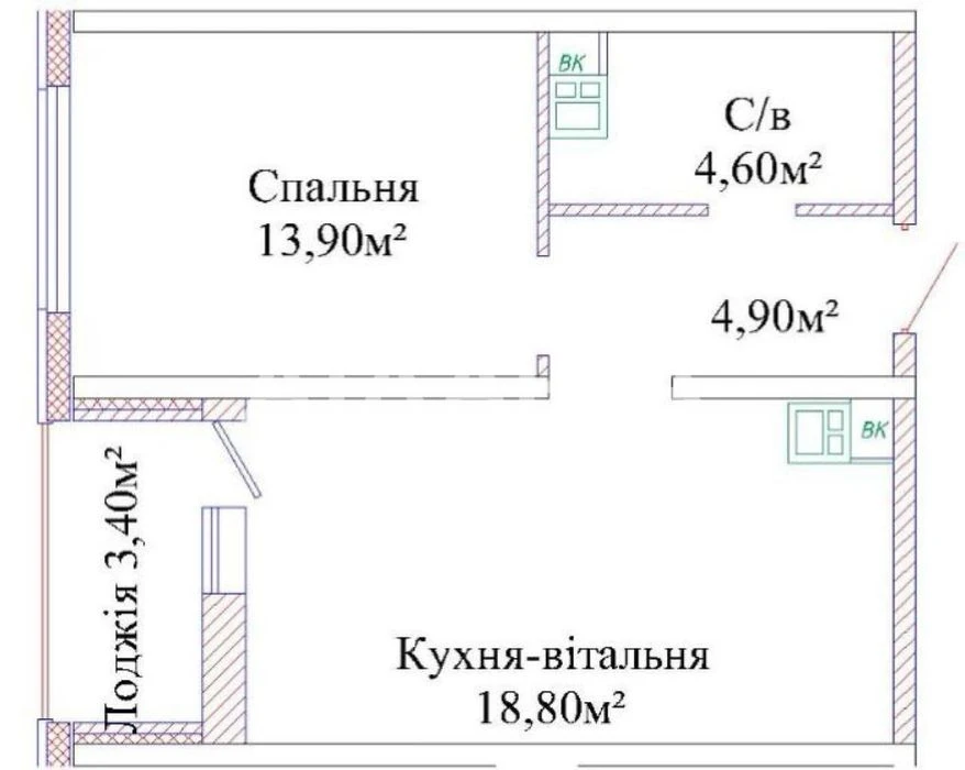 1 комнатная квартира ЖК Скай сити