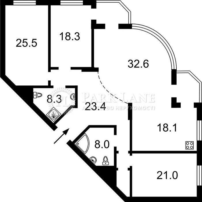 4-room apartment for sale Mykilsko-Slobidska, 4 Naberizhna Dnipra