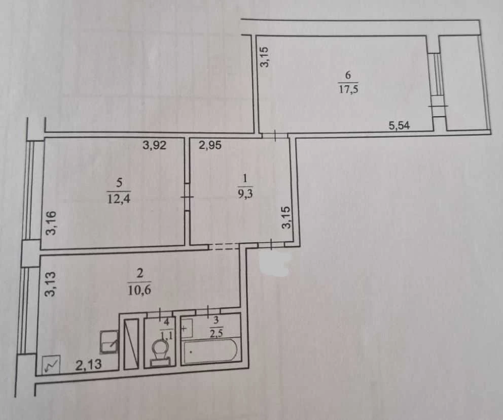 Продаж 2-кімнатної квартири 57 м², Мрії, 18-г