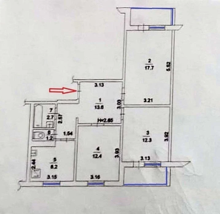 3-room apartment for sale, 4b, Makhova (Zholudeva) St., Sviato