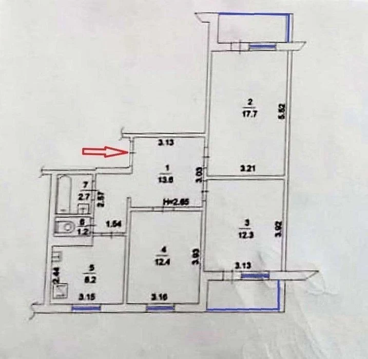3-room apartment for sale, 4b, Makhova (Zholudeva) St., Sviato