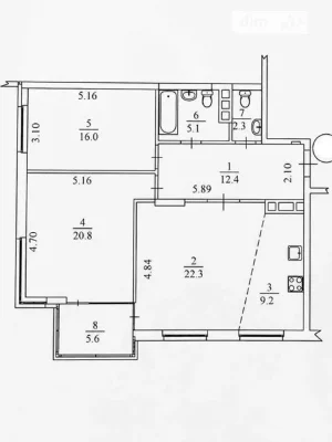 Продаж 3к квартири 94 кв. м на вул. Анатолія Петрицького 19А
