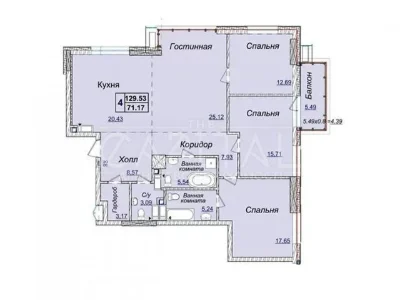 Sale of 4-room apartment 131 sq. m. on Andriy Verkhoglyada St. 19A •