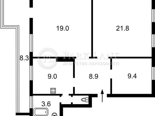 Sale of 3-room apartment 81.7 sq. m. on Hetman Pavla Skoropa street