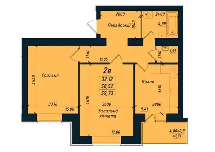 Продаж 2 кімн. квартири Сади-2 Новобудова  №21671