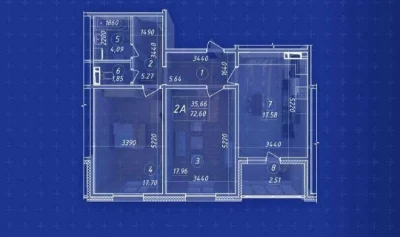 2-room apartment for sale 71 m², Baltiyskiy avenue, 5