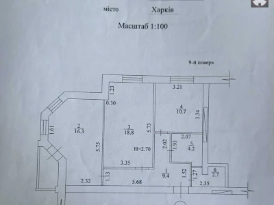 Apartment. Kharkiv, Heroiv Kharkova Ave. (Moskovskiy)