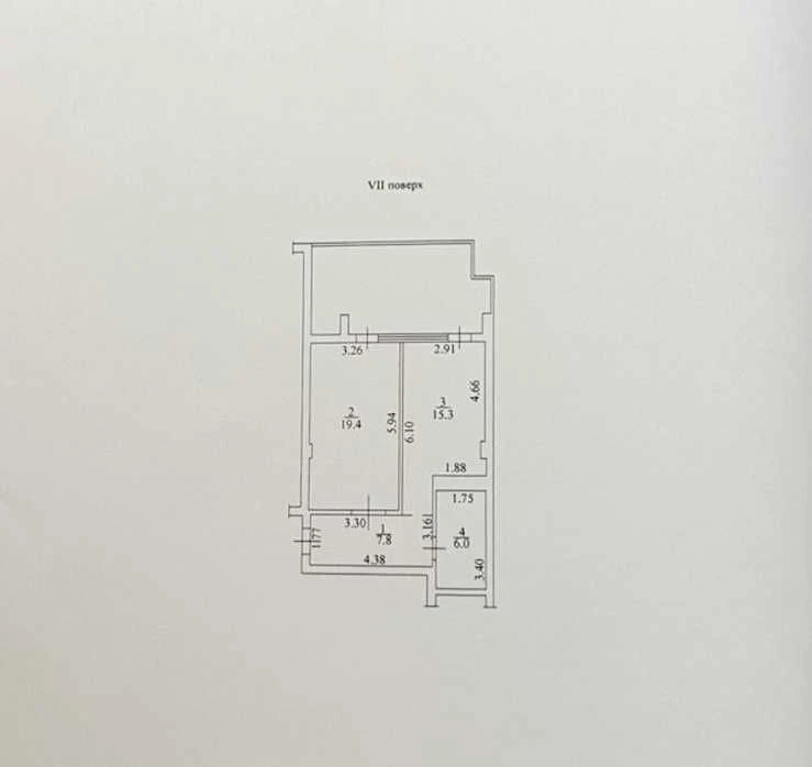 Продам 1-комнатную квартиру 54м² с террасой ЖК Пространство