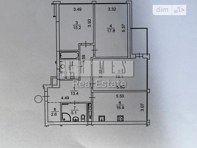 Sale of 3-room apartment 98 sq. m. on Zolotoustivska st. 34 • ID