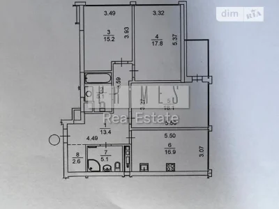 Sale of 3-room apartment 98 sq. m. on Zolotoustivska st. 34 • ID