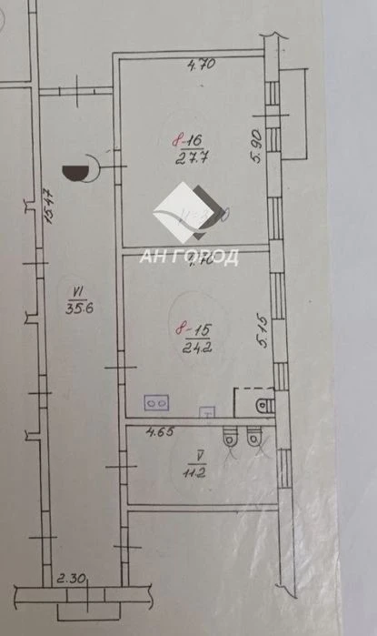 2-room apartment. 69 sq. m. Sortirovka, Zheleznodorozhnaya Street.