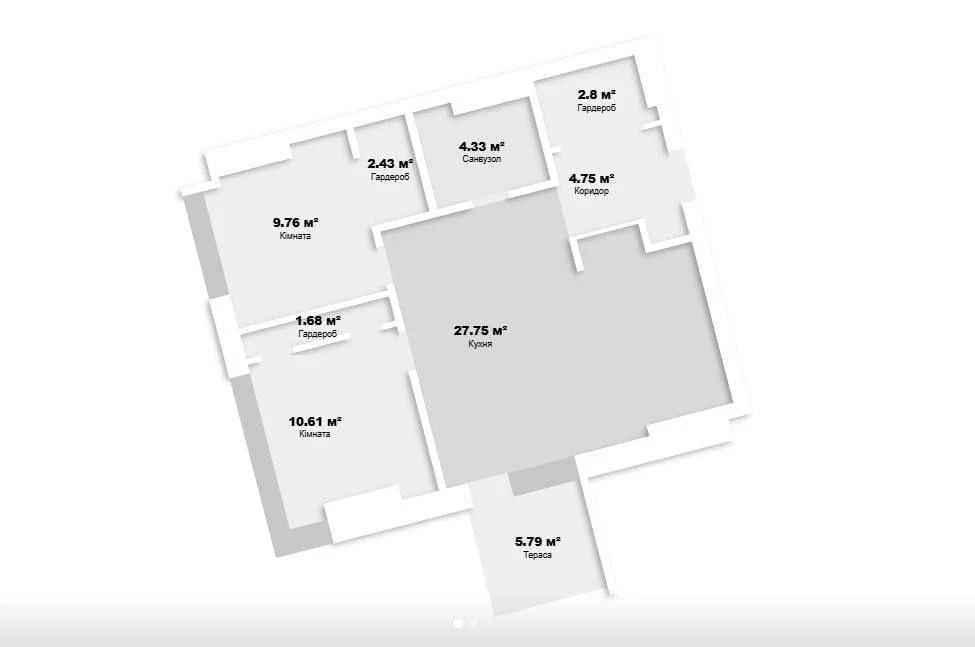В продаже 2 к .квартира с паркингом ЖК Mayak ,Центр ,Набер.