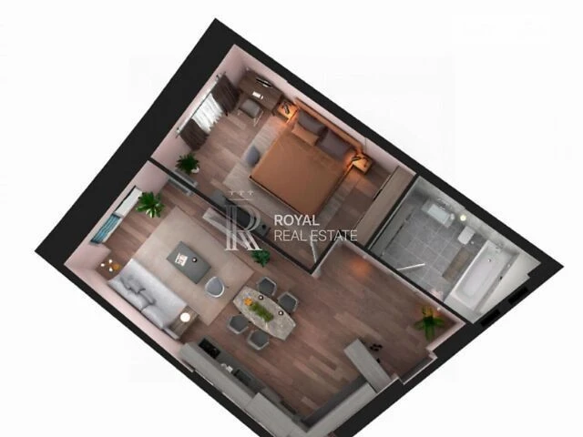Sale of 1-room apartment 52.58 sq. m. on Stepana Bandera Ave. 30