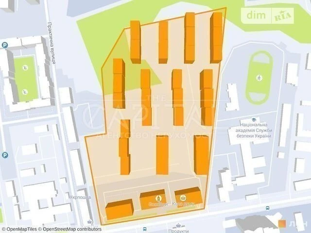 Sale of 1-room apartment 41 sq. m. on Mykhaylo Maksimovicha st. 24 •