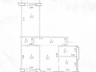 Apartment. Kharkiv, Fesenkivska St.