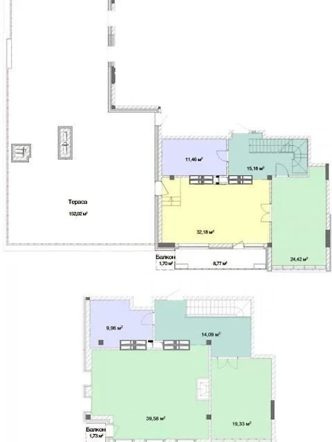 Sale of 4-room apartment 330 sq. m on Andriy Verkhoglyada St. 1-20A