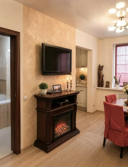 Selling a renovated two-room apartment in Kholodnaya Gora.