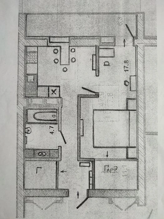 apartment in the new building of the residential complex "Oasis"