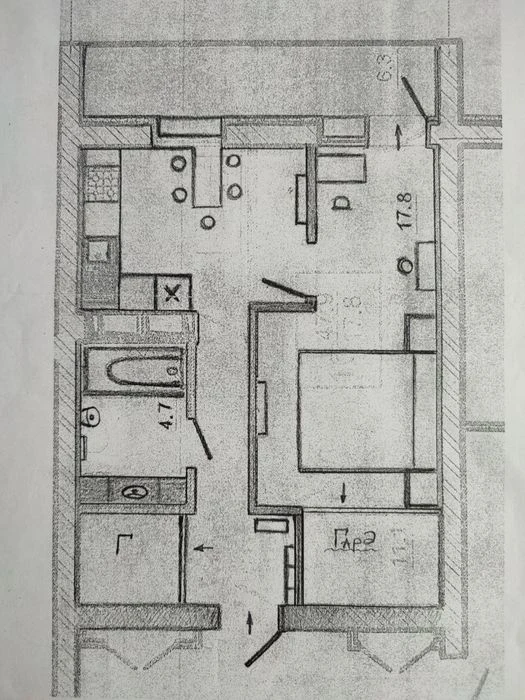 apartment in the new building of the residential complex "Oasis"