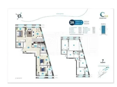 Sale of 4-room apartment 111 sq. m on Bazhana Mykoly Ave. 151B