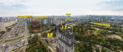 2-room apartment in Darnytskyi district, Poznyaki metro station. Residential complex