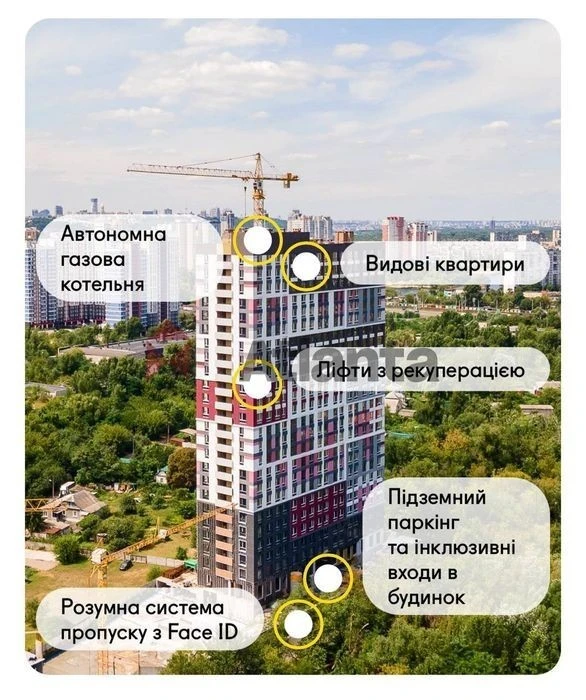 2-room apartment in Darnytskyi district, Poznyaki metro station. Residential complex