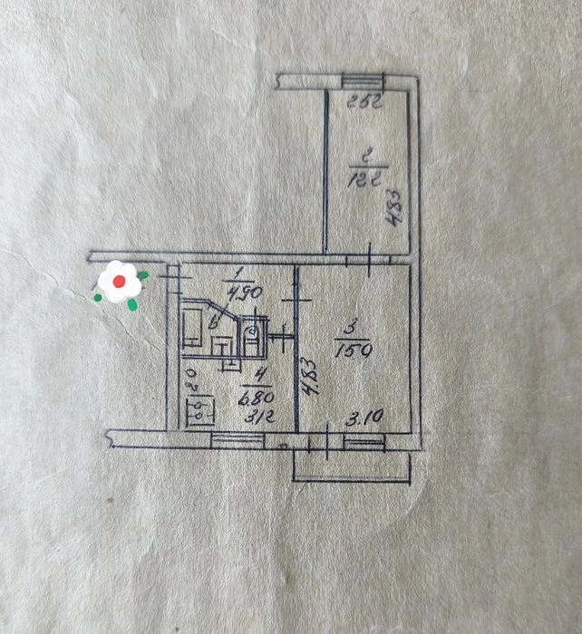 2к. квартира. Ул.Полякова. 4/5 этаж.