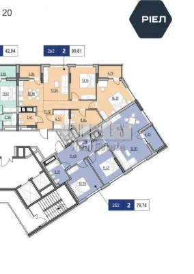 For sale 2-room apartment 80 m2 in the residential complex Nordica Residence Zaliz