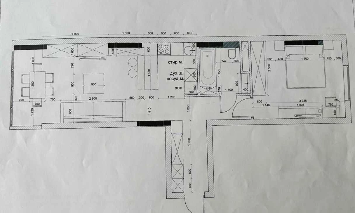 2-room apartment for sale 54 m², Vasylya Symonenko St., 5A