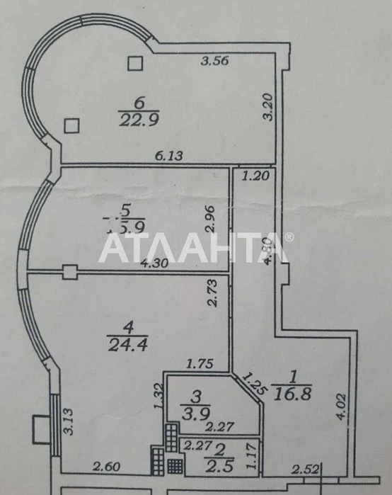 2-ком квартира 87м2 с ремонтом на Фонтане ул.