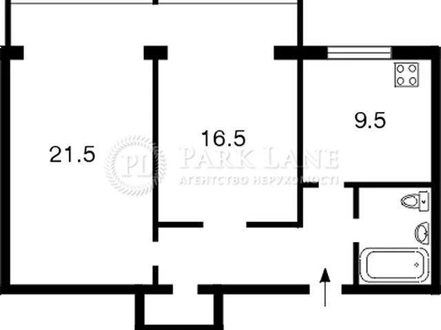 Sale of 2-room apartment 70 sq. m. on Oleksandra Konyskyi St. 83