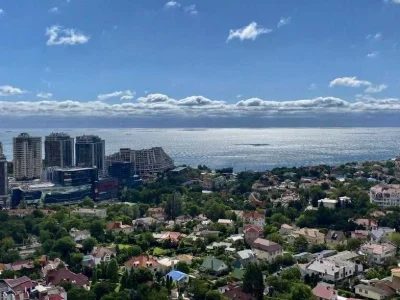 Шикарный пентхаус с ремонтом с террасой. Вид моря.  Лимнос