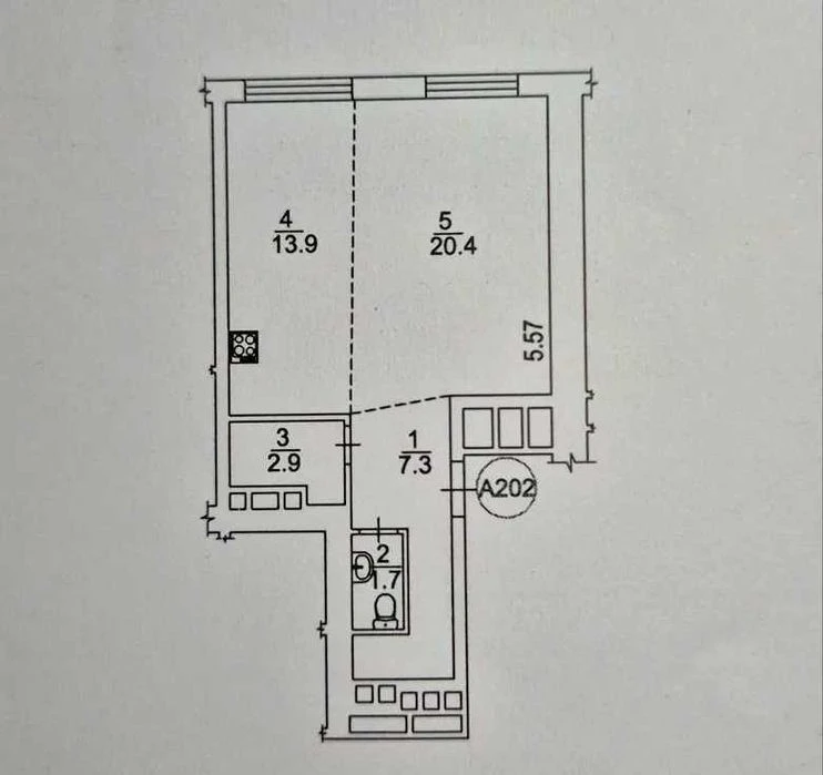 PENTHOUSE for sale 113m2 with a terrace in the residential complex Seven Osokorki S