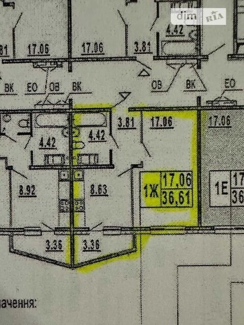Sale of 1-room apartment 37 sq. m. on 22B Borys Gmyri St. • ID 34