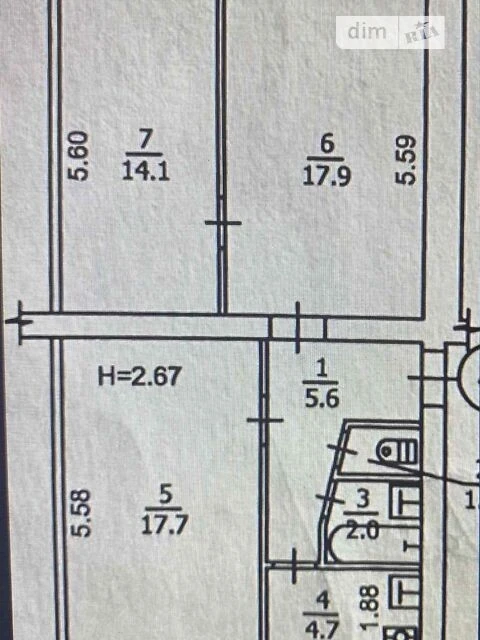Sale of 3-room apartment 63.7 sq. m. on Ivana Nehody 5 street • ID 34