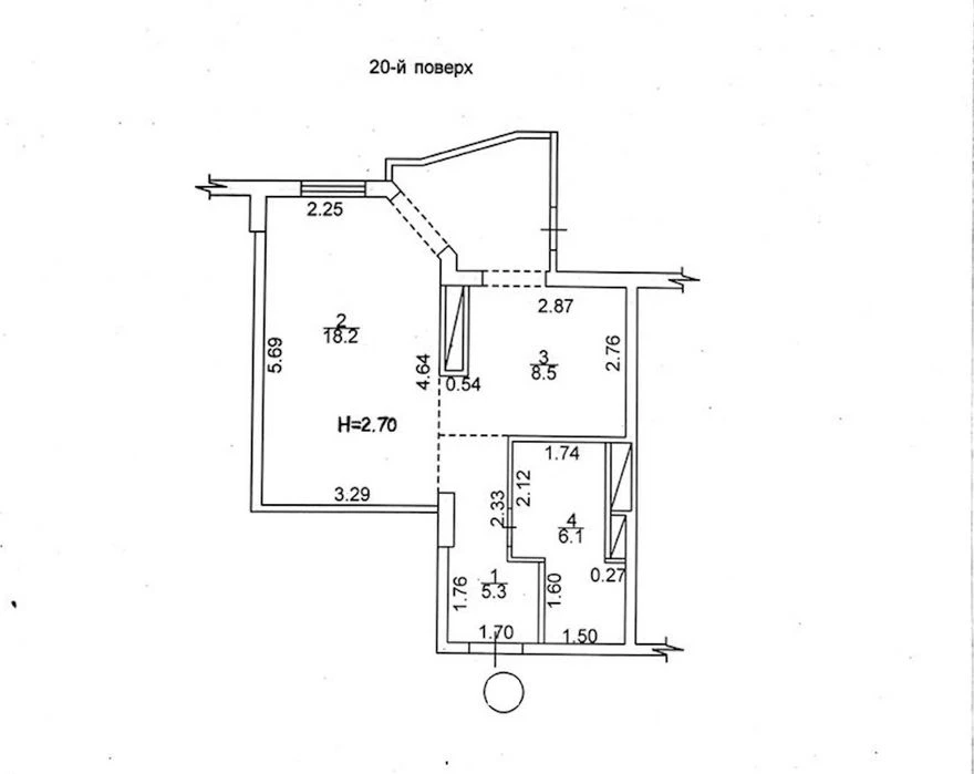 Selling a 1-room apartment in the Yuvileyny residential complex with renovation and furniture