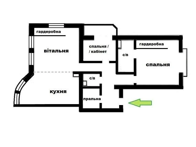 Apartment for sale 155 sq. m. with high-quality renovation and furniture in Zh