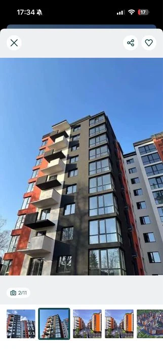1-room apartment in the Skandinaviya residential complex, 1st phase