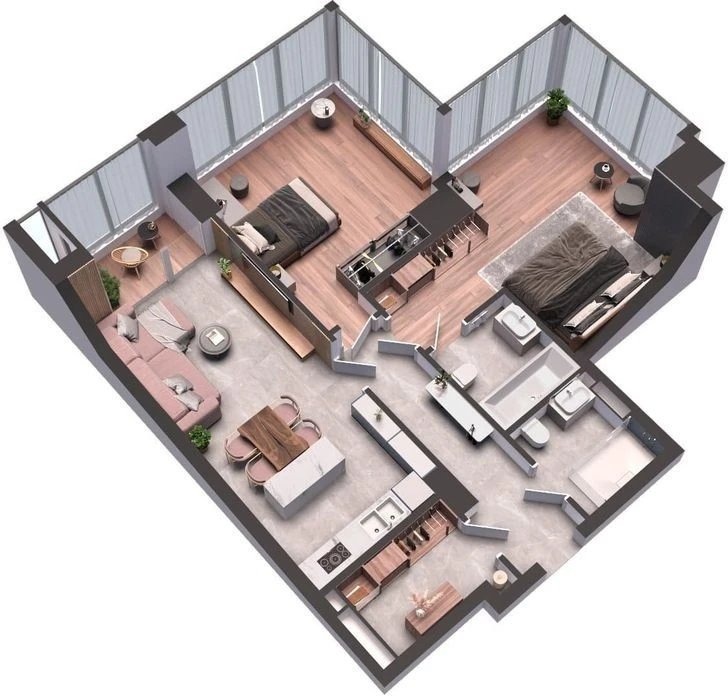 I will sell a 2-room apartment without% in the residential complex A136 Antonovych Street