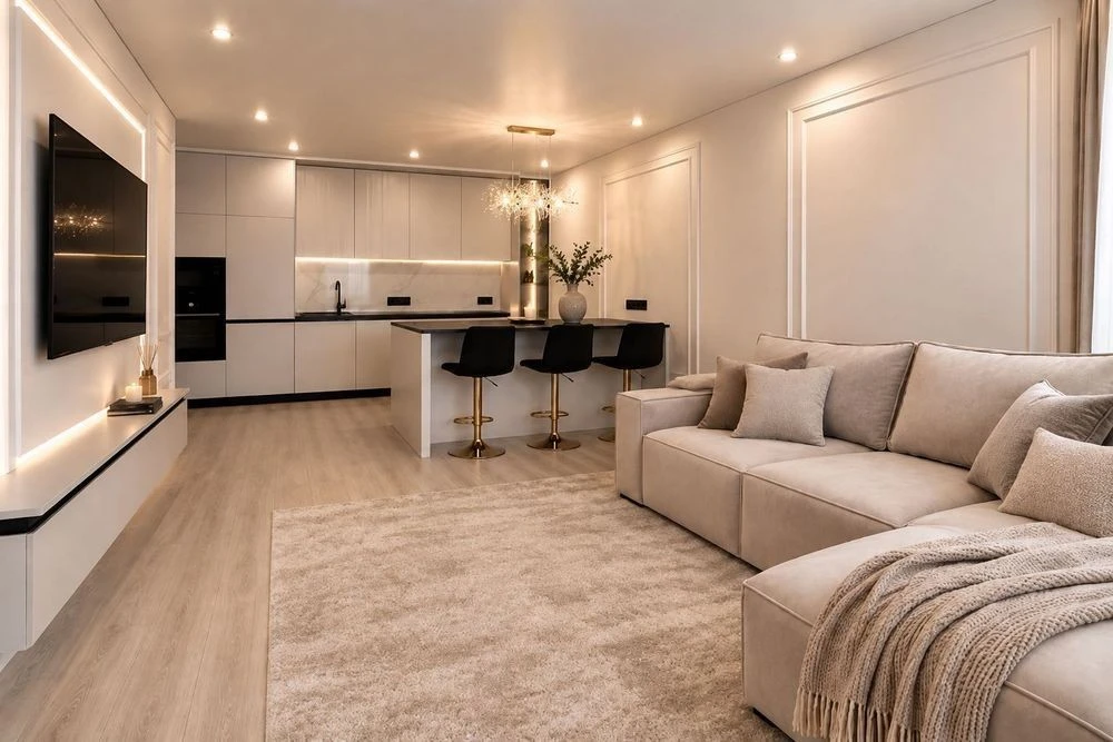 3 rooms 80m2 Prychalna residential complex Great Dniprovska embankment Seven River