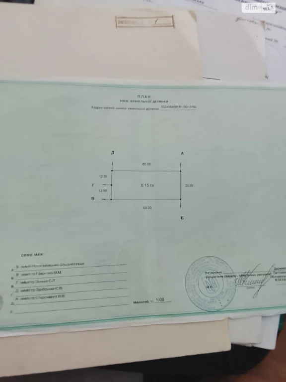Продаж Ділянка під житлову забудову