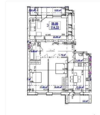 Residential Complex "House on Sumskaya" ‼️ 3-room apartment - 114 m2 ‼️Center, Novosibirsk