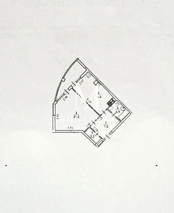 Sale of a 1-room apartment with renovation, furniture and appliances in the residential complex "Sosn"